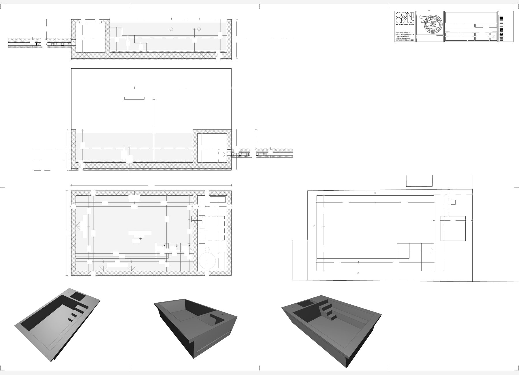 Loft SPA, planimetria di progetto